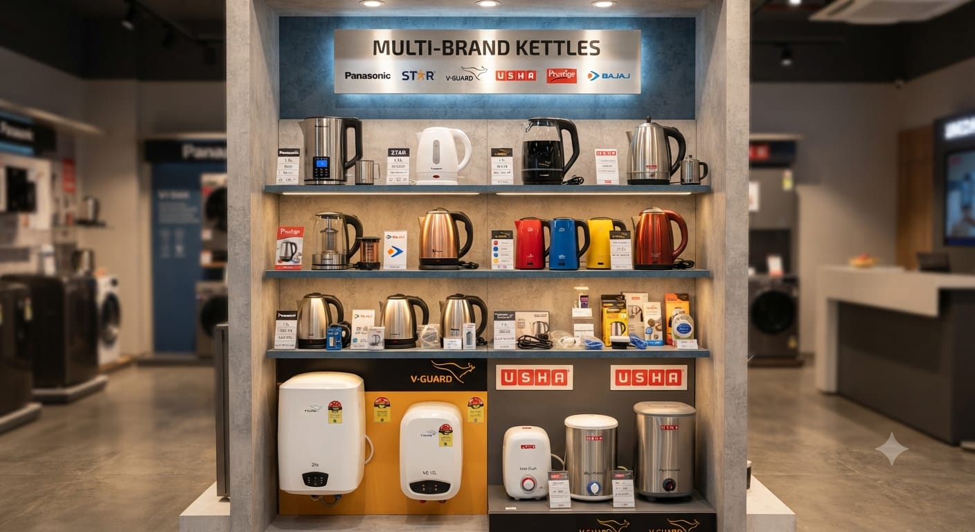 Home appliances section at New Sound and Vision Simdega